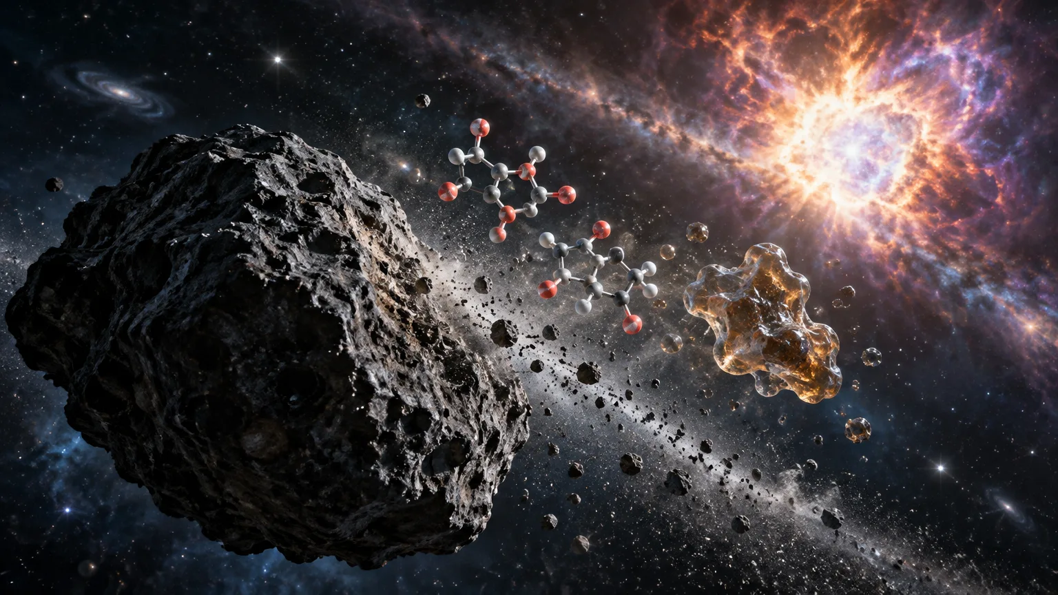 Bennu revela azúcares, un material orgánico inédito y polvo de supernovas