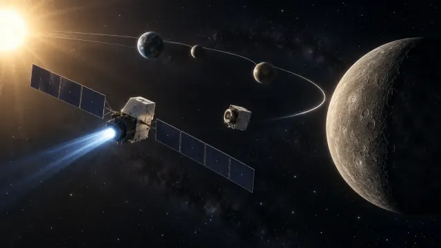BepiColombo y la propulsión solar-eléctrica: un largo camino hacia Mercurio