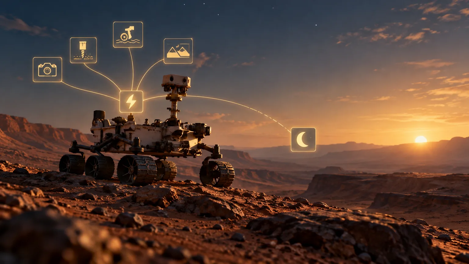 Cómo Curiosity ahorra energía para seguir haciendo ciencia en Marte