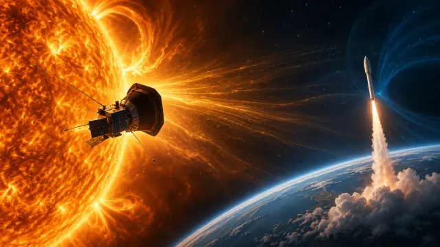 Dos hitos para las naves que estudian la influencia del Sol