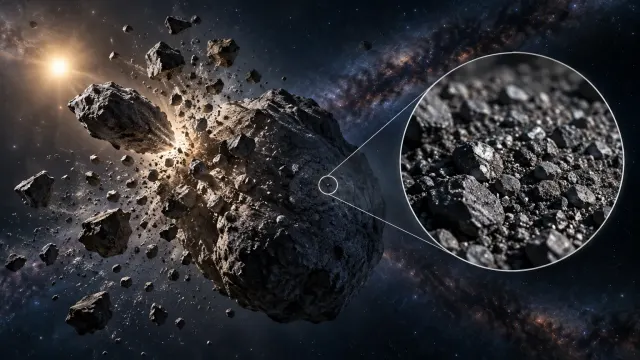 El análisis de muestras de Bennu vincula su regolito a la fragmentación por colisiones
