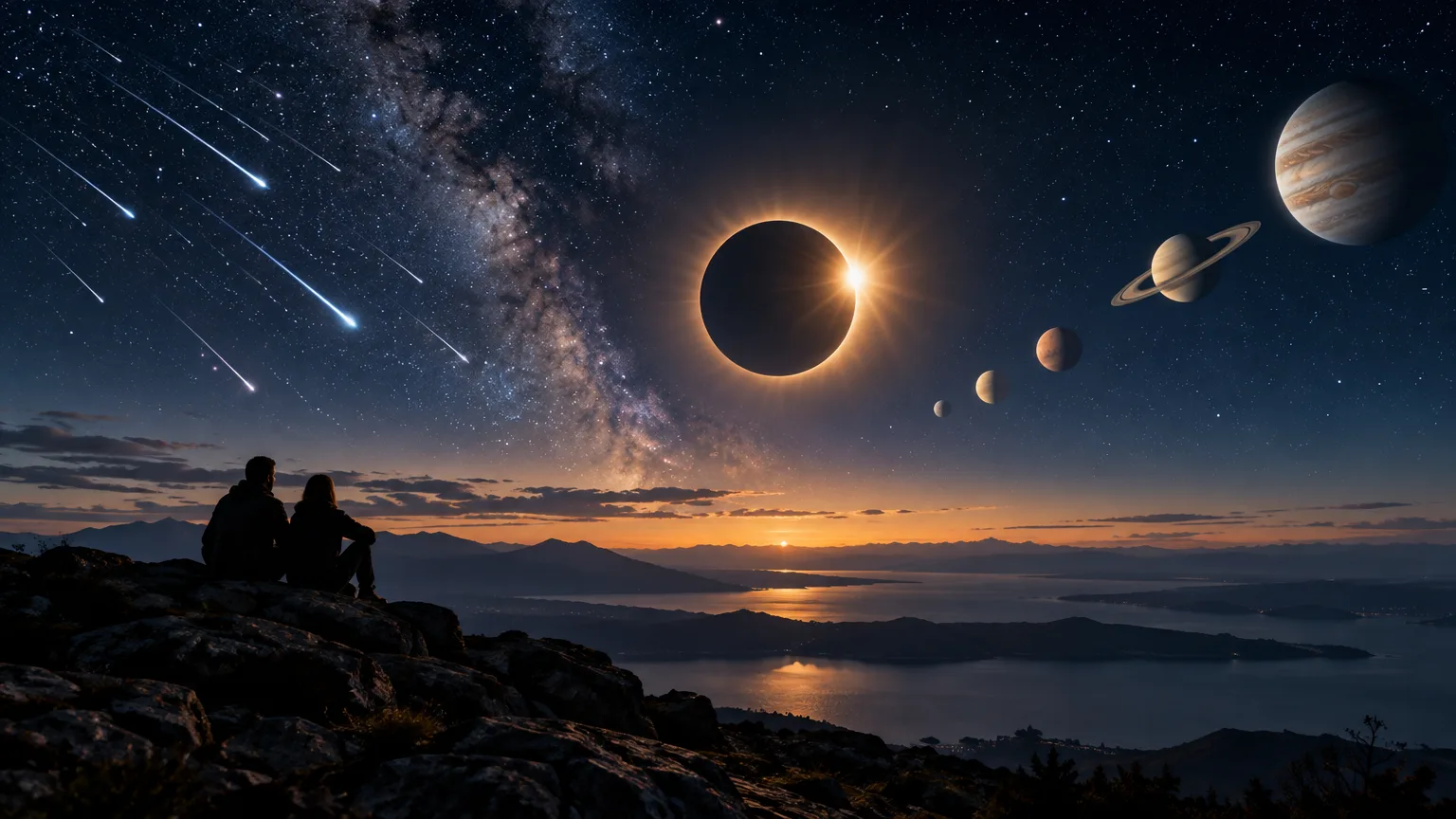 El cielo de 2026: eclipses, Perseidas y encuentros planetarios para seguir con prudencia