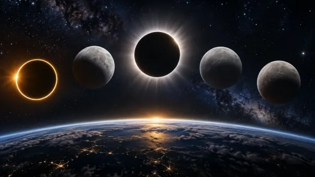 Los cinco eclipses de 2027 que figuran en el calendario de la NASA