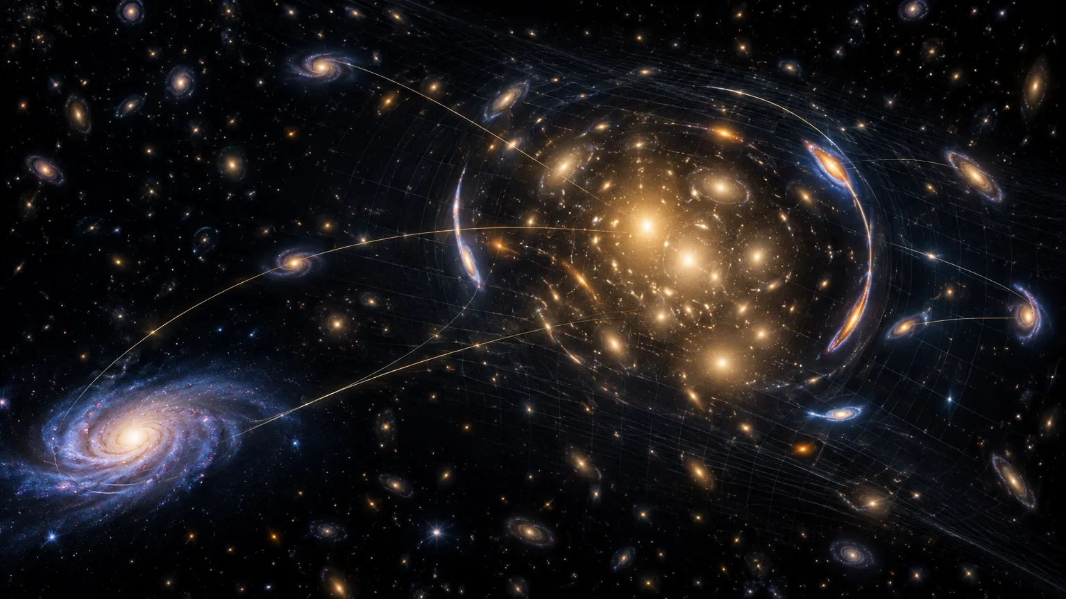 Euclid combinará mapas de galaxias y lentes gravitacionales para estudiar el universo oscuro