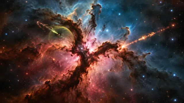 Hubble compara 29 años de cambios en la nebulosa Trífida: chorros y vientos en una cuna estelar