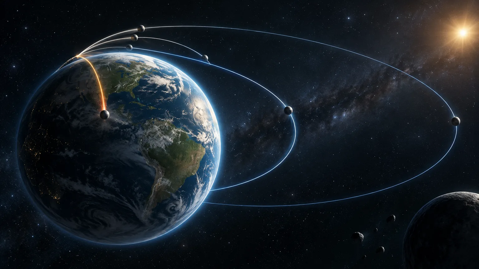 La caída orbital: cómo la gravedad y la velocidad mantienen una órbita