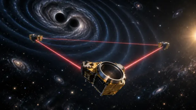 NASA impulsa un telescopio de prueba para LISA, el futuro observatorio espacial de ondas gravitacionales