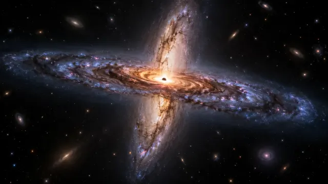 NGC 4698: el agujero negro del centro de una galaxia que gira fuera de sincronía