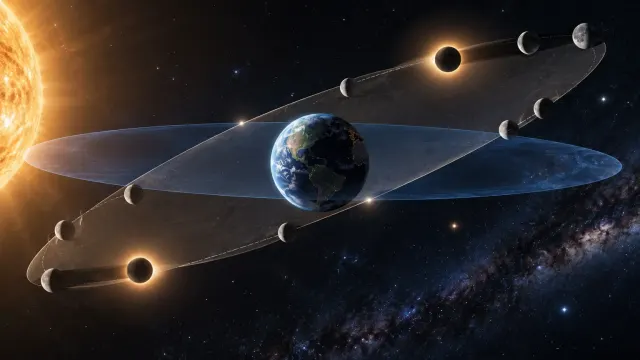 Por qué los eclipses no ocurren todos los meses: inclinación, nodos y ciclos