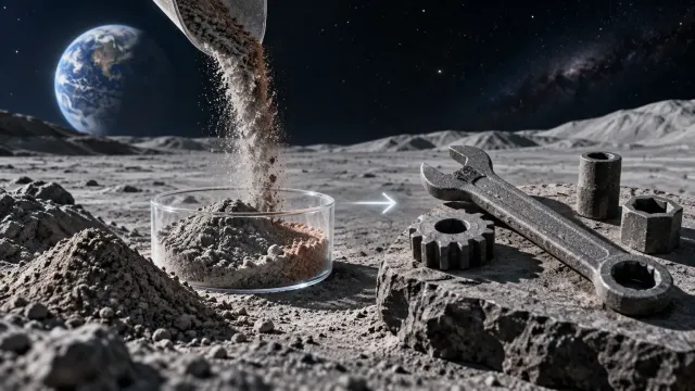 Un material de NASA podría fabricar herramientas en la Luna con polvo local