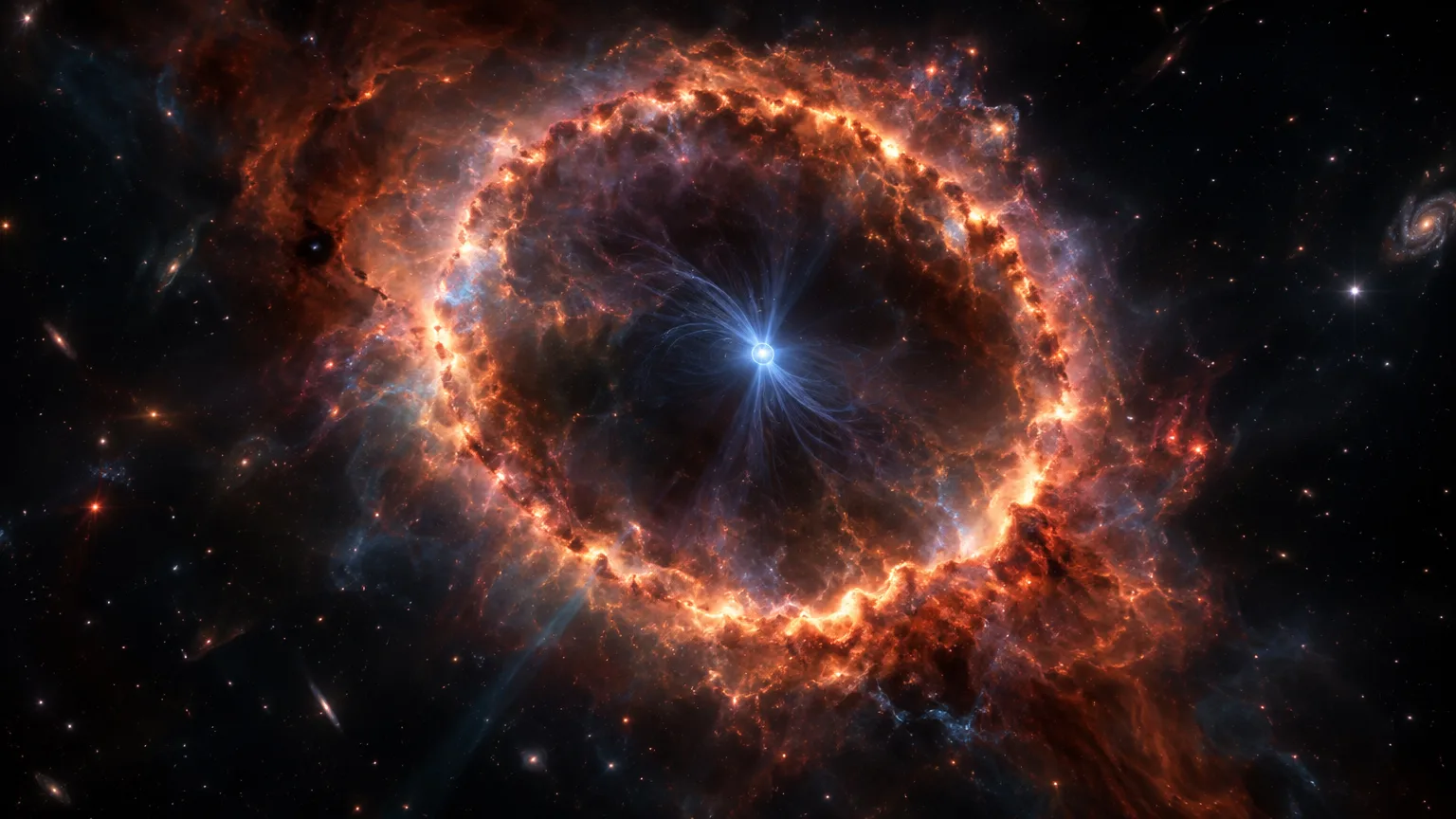 Webb encuentra indicios de una estrella de neutrones en los restos de SN 1987A